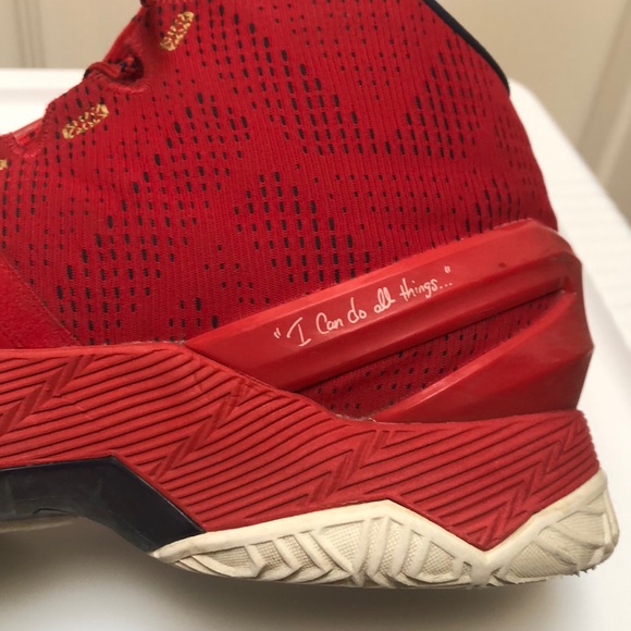 Curry 2 Floor General Red Shoes - Picture 6 of 7